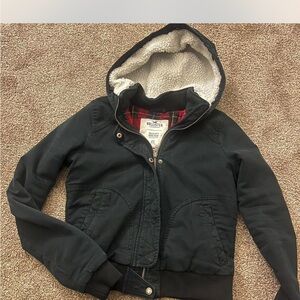 Hollister Black Hooded Jacket